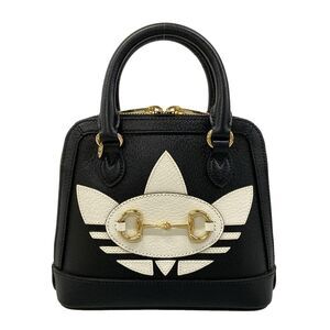 Gucci Horsebit 1955 Handbag 677212 Black White